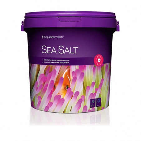 Aquaforest Sea Salt 22kg + Fish V 50ml GRATIS