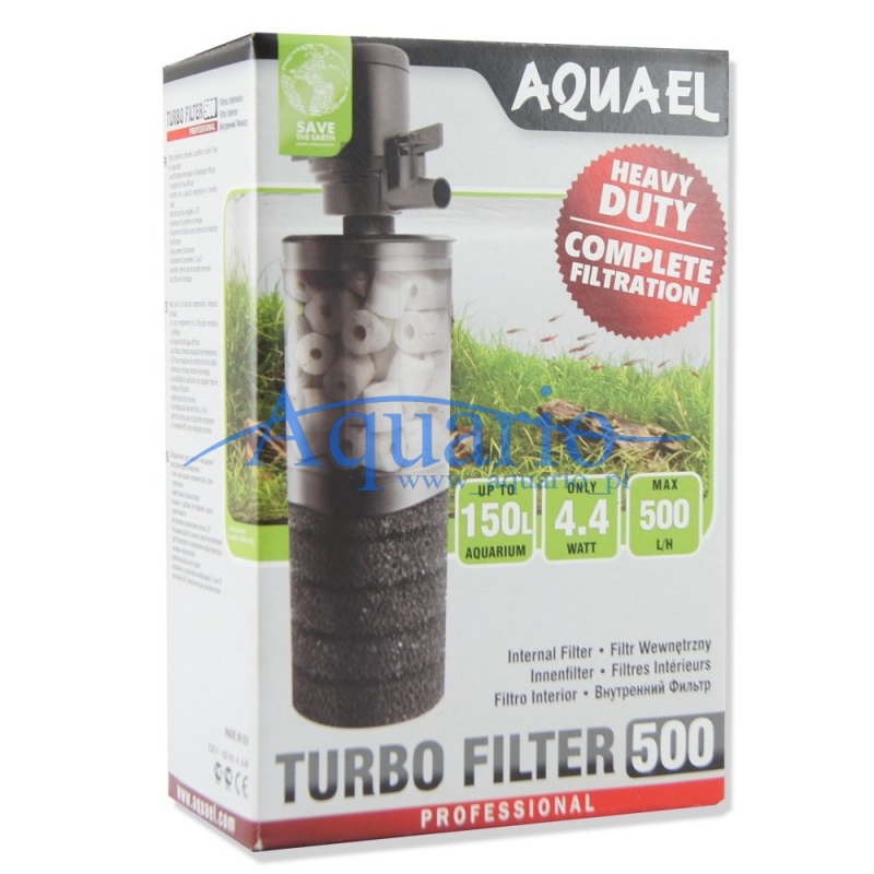 AQUAEL - Turbo Filtro 500 – 500 L/H - filtro interno